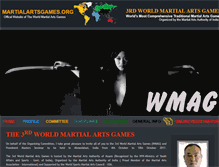 Tablet Screenshot of martialartsgames.org